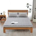 Welnow Japanese Futon Floor Mattress, Full Size Thick Tatami Mat Portable & Foldable Roll Up Floor Bed Mattress with Storage Bag, Sleeping Pad for Adults, Dorm, Guest Bed, Camping and Travel, Grey