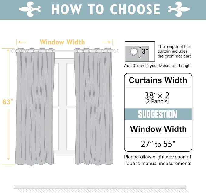 ChrisDowa 100% Blackout Curtains 63 inch Long - Image 6