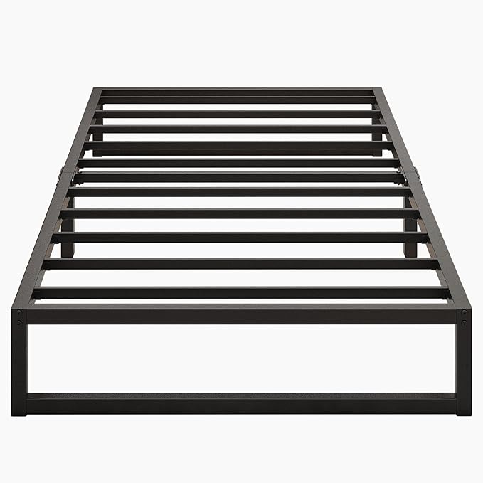 9 Inch Twin Bed Frames Heavy Duty Metal Twin Platform Bed Frame No Box Spring Needed, Noise Free, Easy Assembly, Black