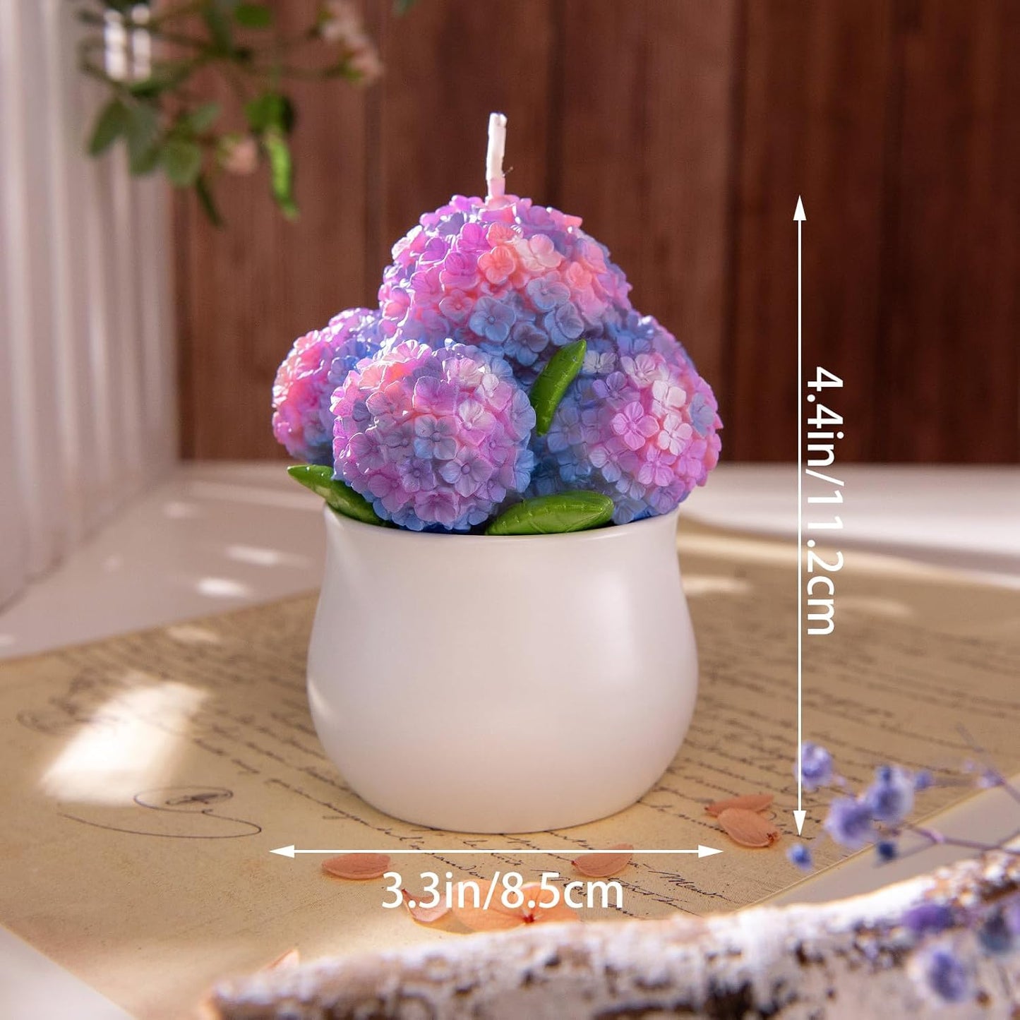 Hydrangea Potting Scented Candle Home Decora for Mother's Day