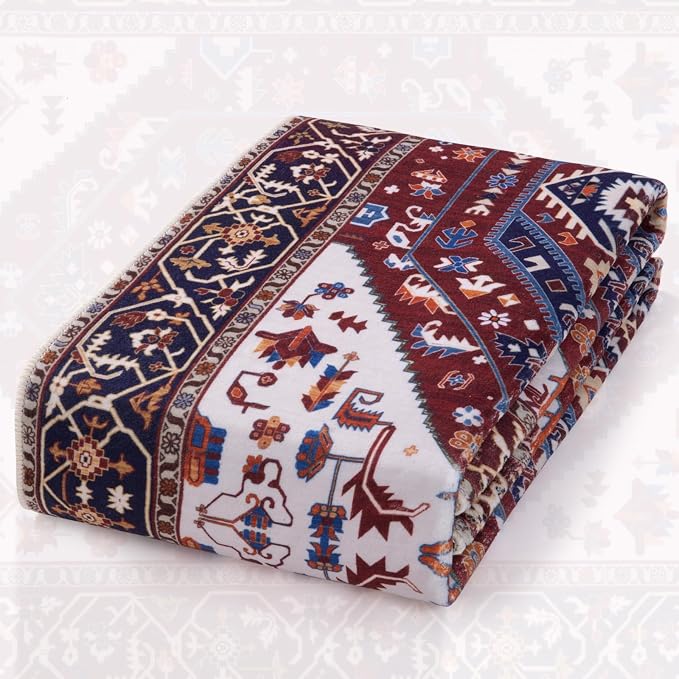 SERISSA 5x7 Boho Area Rug, Washable Non-Slip Rugs - Image 7