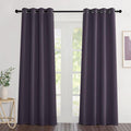 NICETOWN Greyish Purple Room Darkening Curtains 80 inch Length by NICETOWN