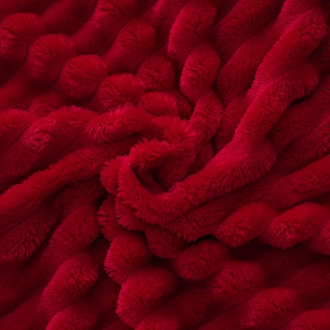Red Fleece Throw Blanket 60”×80” - Image 5