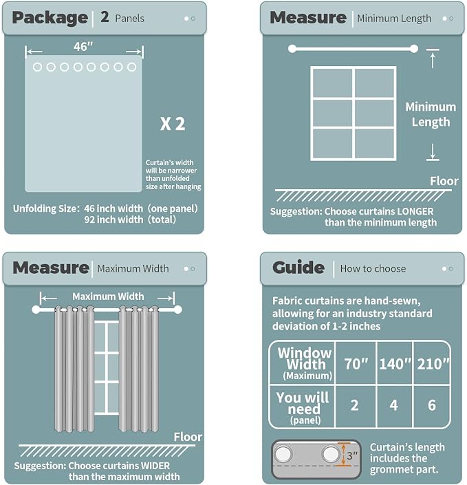 BGment Room Darkening Curtains for Bedroom - Image 6