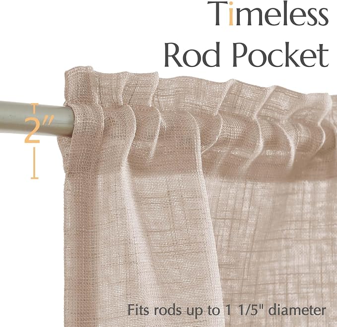 jinchan Linen Farmhouse Valances - Image 9