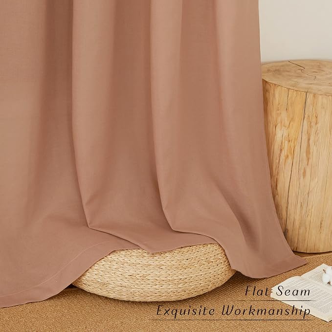 NICETOWN Linen 36 inch Curtains - Image 2