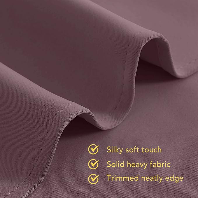 NICETOWN Thermal Insulated Curtains Blackout Draperies, Window Treatment Solid - Image 5