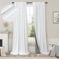 Blackout Curtains 108 Inch Long 2 Panels Burg Sound Curtains Noise Reducing by Pitalk