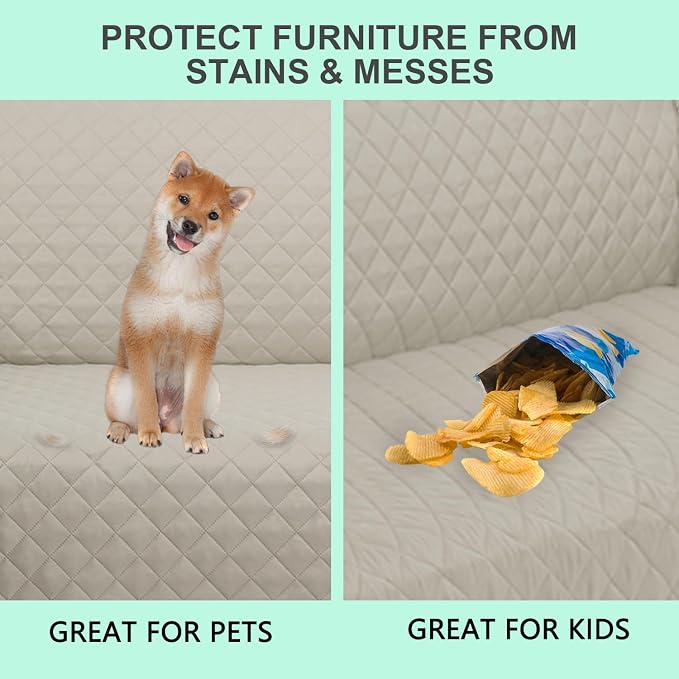 Reversible Loveseat Sofa Covers Couch Cover Furniture Protector - Image 5