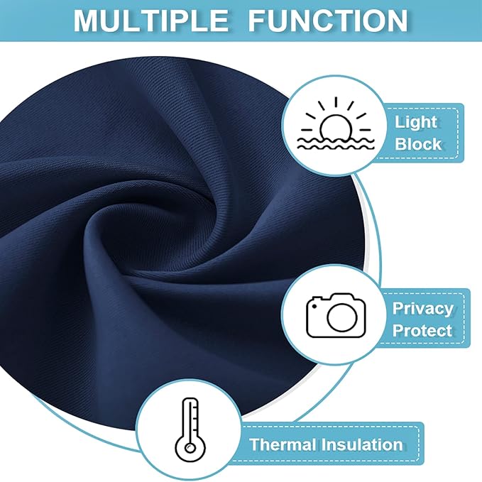 RYB HOME RV Curtains for Camper Windows, Mini Small Thermal Insulated Sunlight - Image 6