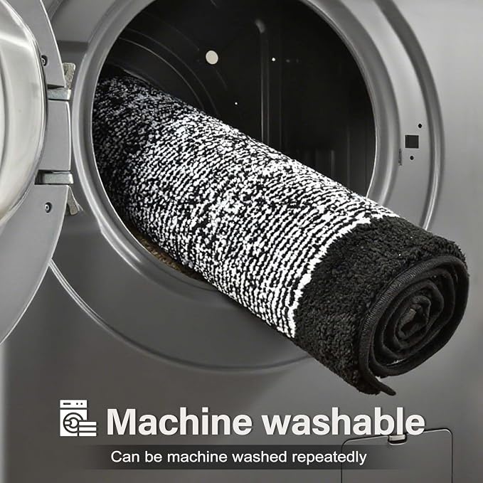 Bathroom Rugs 30x20 Non Slip Washable, Soft Absorbent Quick Dry Mats - Image 9
