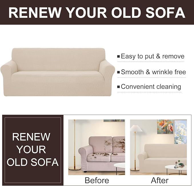 U-NICE HOME Loveseat Cover Stretch Couch Cover Sofa Cover Sofa Slipcover - Image 5