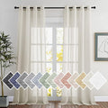 NICETOWN Textured Linen Sheer Curtains by NICETOWN