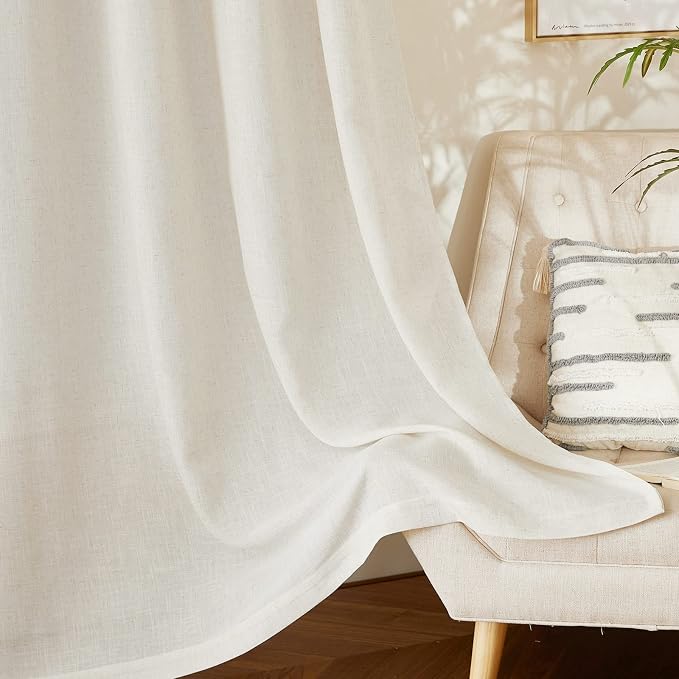 NICETOWN Flax Polyester Linen Curtains - Image 6