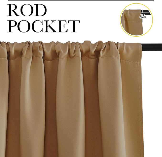 NICETOWN RV Blackout Curtains for Camper Windows, Short Blackout Curtains & - Image 2