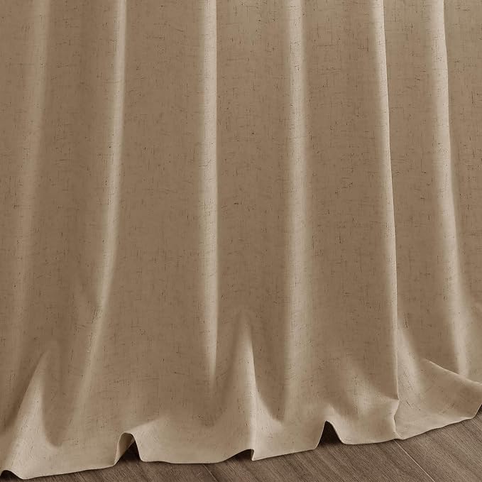 Sand Beige Linen Curtains for Living Room 126 Inches Long Simple Modern Light - Image 9