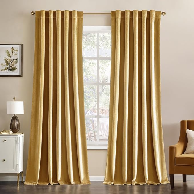 MIULEE Velvet Curtains 96 inches by MIULEE