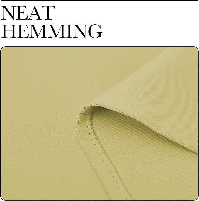 NICETOWN Paler Yellow Room Darkening Curtains - Image 7