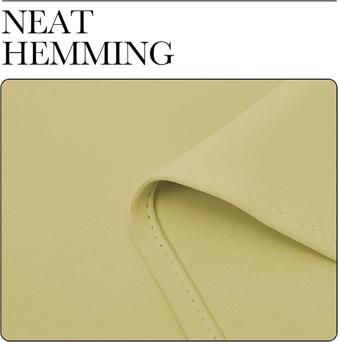 NICETOWN Paler Yellow Room Darkening Curtains - Image 6