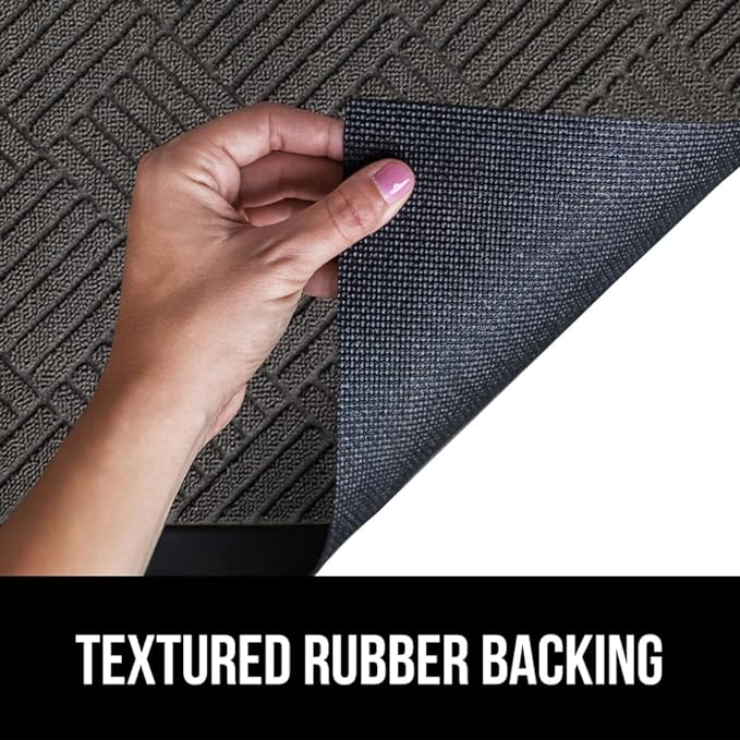 GORILLA GRIP 100% Waterproof All-Season WeatherMAX Doormat, US Designed Natural - Image 6