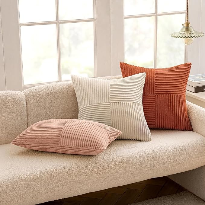 MIULEE Rust Decorative Throw Pillow Covers 18x18 Inch - Image 5