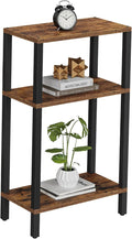 TUTOTAK Small Side Table, Narrow End Table, Skinny Sofa Table, Slim Nightstand, Couch Table, Living Room, Bed Room, Brown TB01BB077
