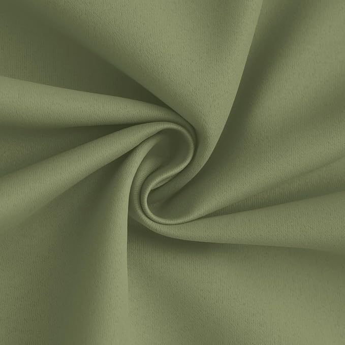 Yakamok 100% Blackout Curtain Panels 72 inches Cold and Light Blocking Drapes - Image 3