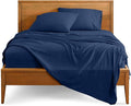 Bare Home Split Head Flex King Sheet Set - 1800 Ultra-Soft Microfiber Bed Sheets - Double Brushed - Deep Pockets - 4 Piece Set - FlexTop King Bedding Sheets (Split Head Flex King, Dark Blue)
