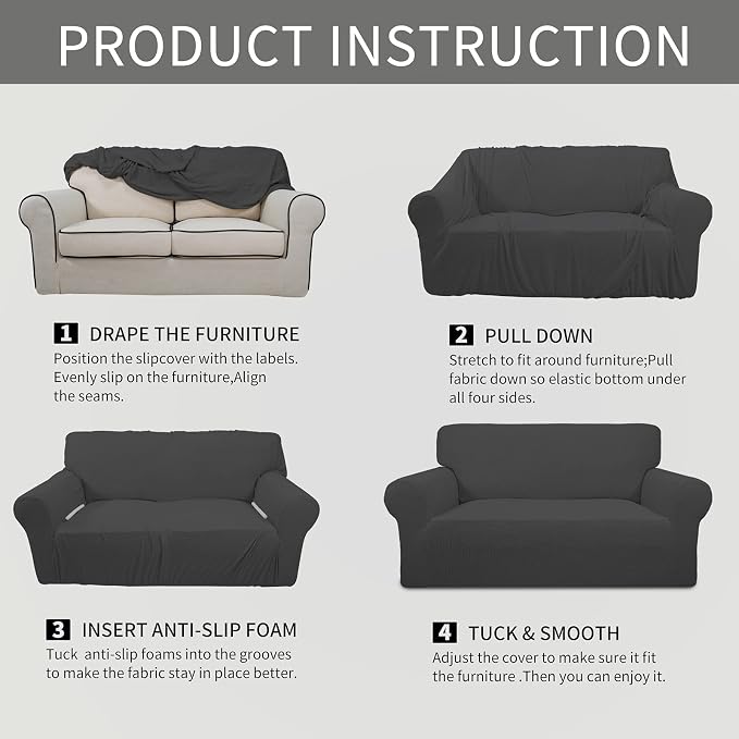 Easy-Going Stretch Chair Sofa Slipcover 1-Piece Couch Sofa Cover Furniture - Image 7