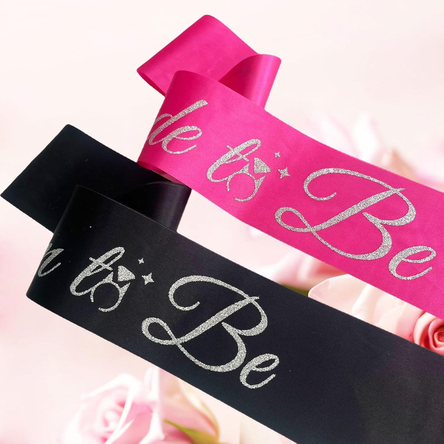 Bride Sash Bachelorette Party Bride and Groom to Be Sash for Bridal Shower Wedding Hen Party Decorations Engagement Gifts,Hot Pink