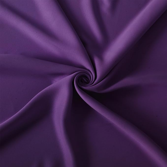 LEMOMO Purple Thermal Blackout Curtains/52 x 72 Inch/Set of 2 Panels Room - Image 5