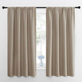 NICETOWN 2 Panels Blackout Curtains, Rod Pocket Thermal Insulated Curtains by NICETOWN