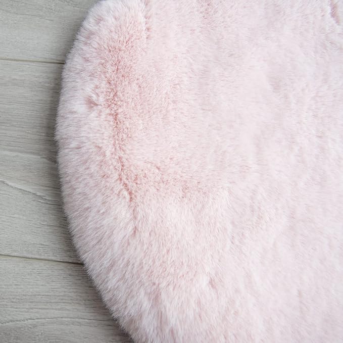 ORINOVA Pink Fuzzy Washable Furry Area Rugs - Image 8