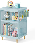 Kids Nightstand,Kids Bedside Table,Teen Girls Night Stand,Toddler Night Stand,End Table for Girls Room Storage,Mint Green Nightstand