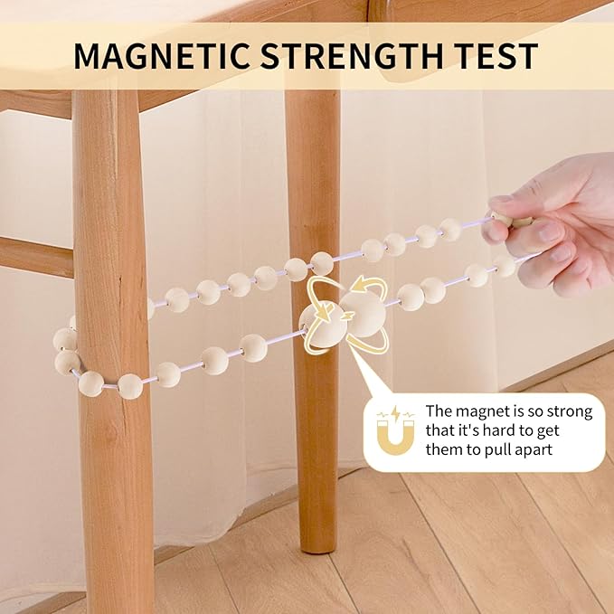 KLOGTSIND Magnetic Curtain Tiebacks, 6 Pack Curtain Holdbacks - Image 6