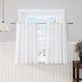 Nanspring 45 Inch Linen White Curtains by Nanspring
