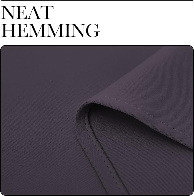 NICETOWN Greyish Purple Blackout Curtains 48 inches Length - Image 6