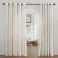 NICETOWN Semi Sheer Linen Curtains Extra Wide by NICETOWN