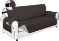PureFit Reversible Sofa Couch Cover Water Resistant Couch Covers for 3 Cushion, Washable Furniture Cover with Non-Slip Foam and Adjustable Strap for Dogs, Pets (Oversized Sofa, Chocolate/Beige)