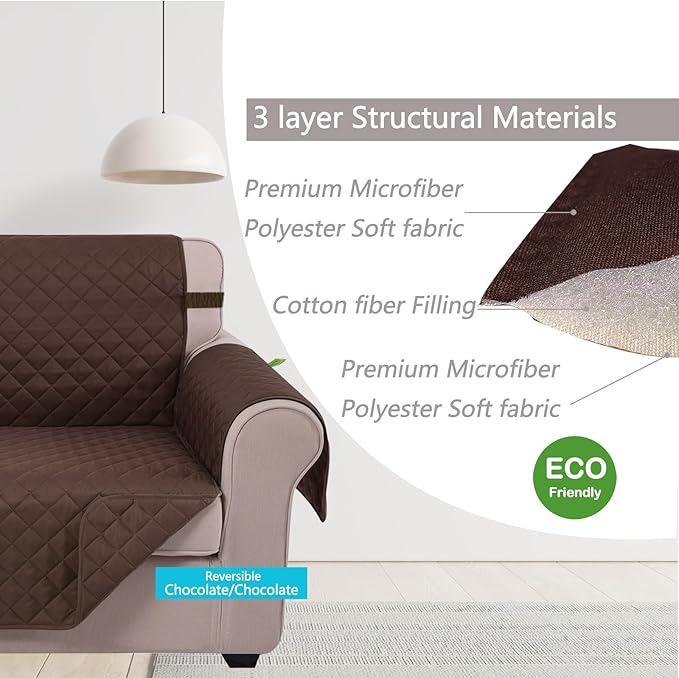 U-NICE HOME 4 Seater Sofa Cover 91 Inch Large Couch Covers - Image 4