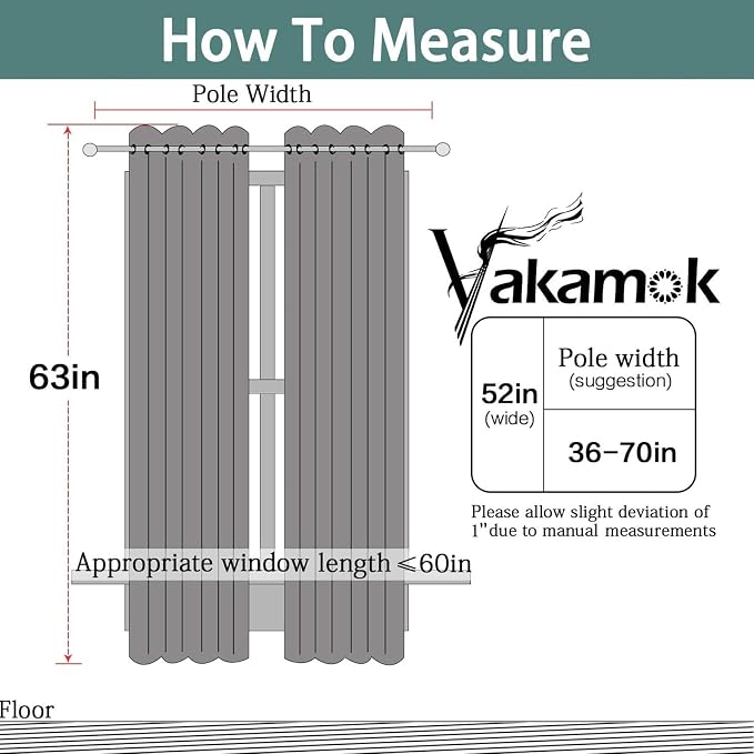 Yakamok Burnt Orange Blackout Curtains 63 Inches Length - Image 7