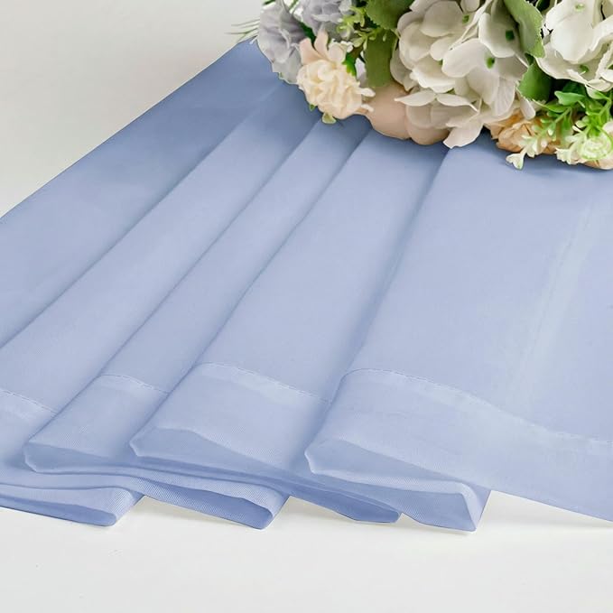 OWENIE Sheer Curtains 63 Inch Length 2 Panels Set - Image 7
