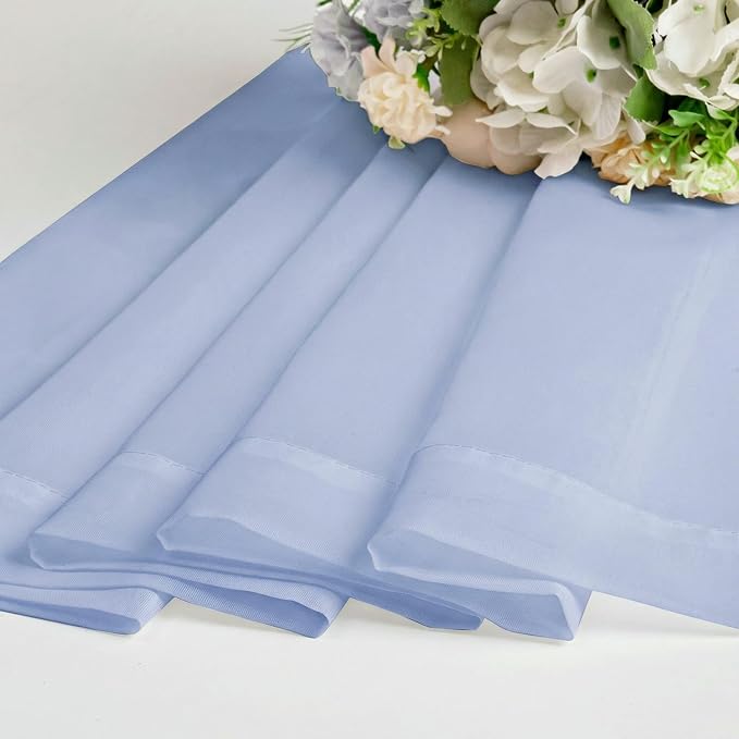 OWENIE Sheer Curtains 96 inches Long 2 Panels Set - Image 7