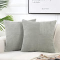 Fancy Homi 2 Packs Grey Samll Decorative Throw Pillow Covers 12x12 Inch by Fancy+Homi