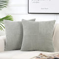 Fancy Homi 2 Packs Grey Big Decorative Throw Pillow Covers 24x24 Inch by Fancy+Homi