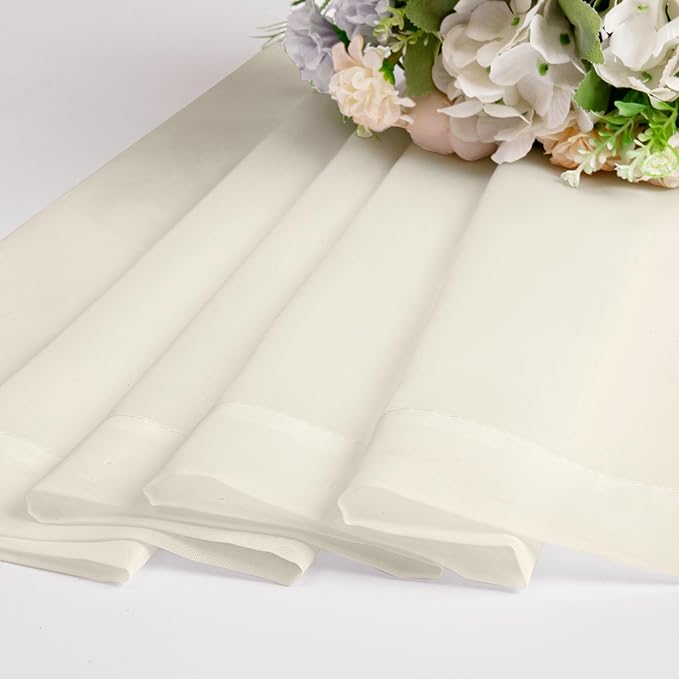 OWENIE Sheer Curtains 54 inches Long 2 Panles - Image 6