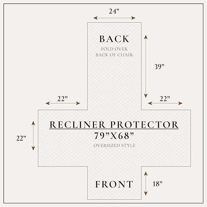 Great Bay Home Reversible Recliner Cover - Image 3