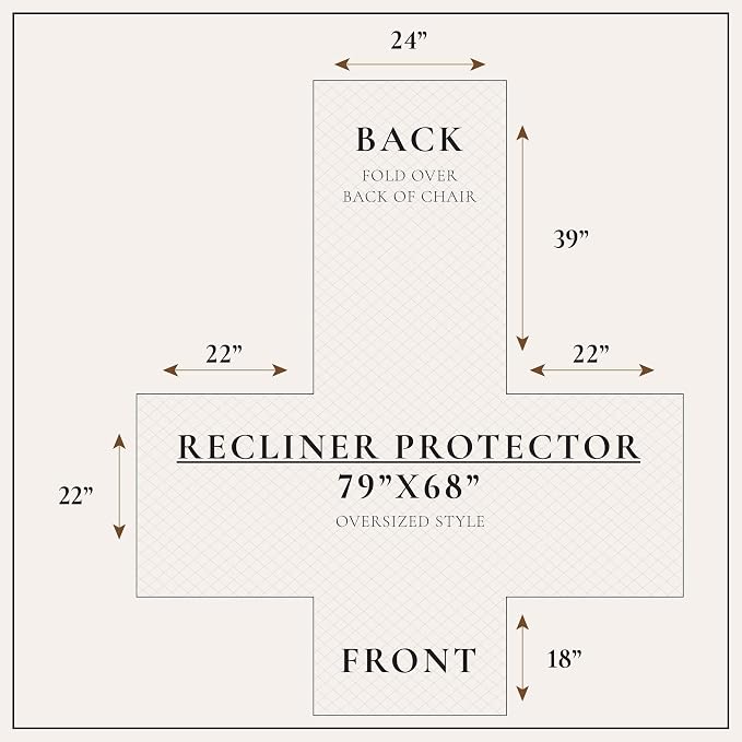Great Bay Home Reversible Patchwork Recliner Cover - Image 3