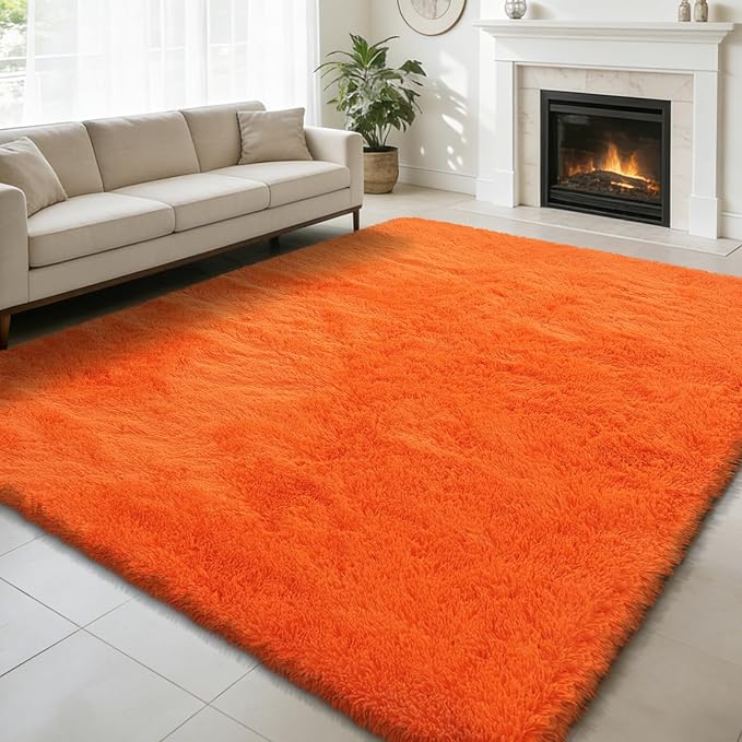 9x12 Fluffy Area Rugs for Living Room, Soft Non-Shedding Indoor Plush Carpet by yulidayang