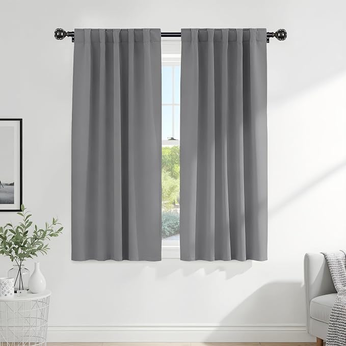 PONY DANCE Blackout Curtains Thermal Insulated Window Treatment Panels Room by PONYDANCE